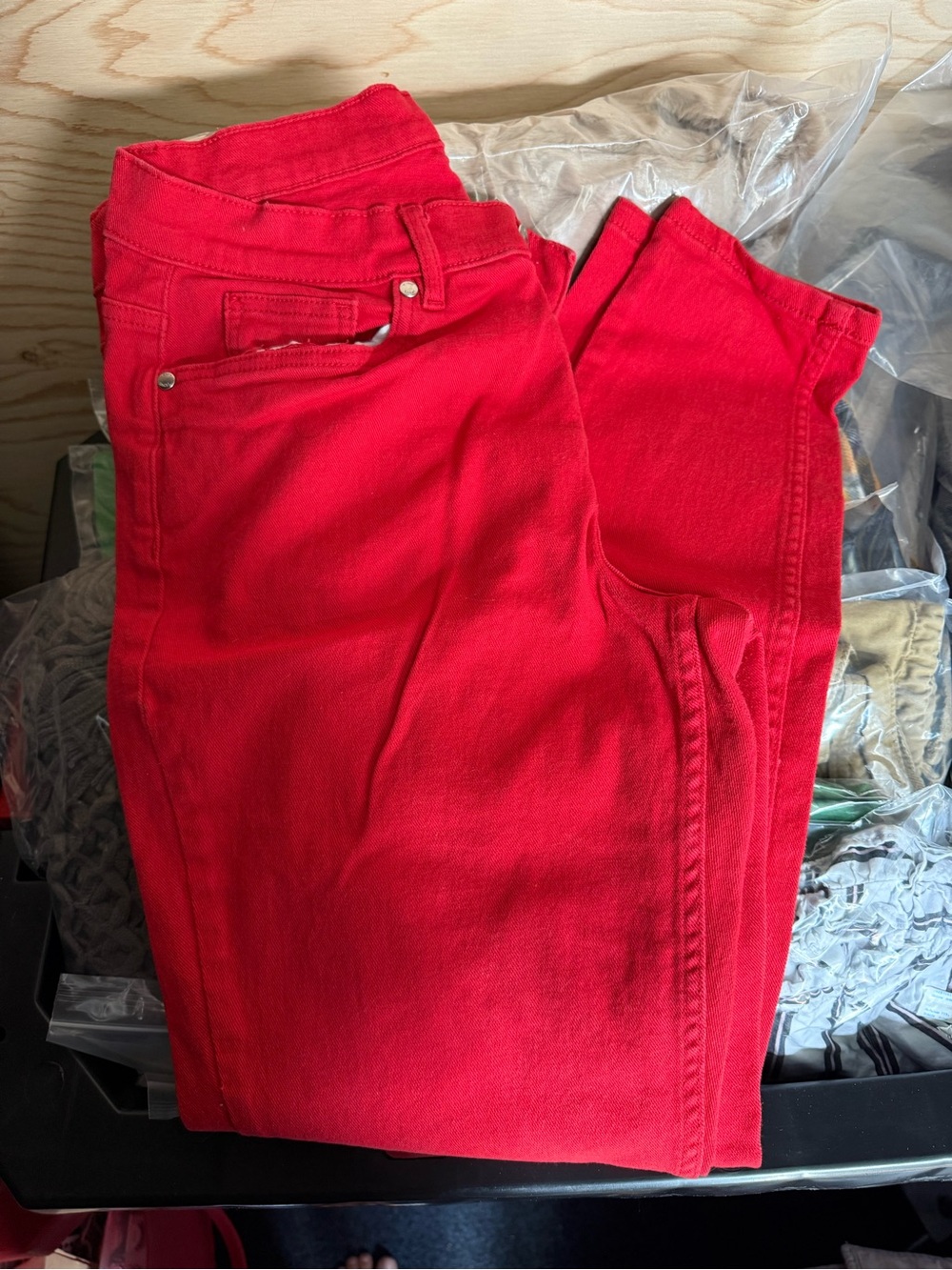VENUS Bright Red Skinny Jeans